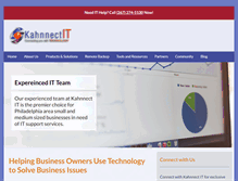 Tablet Screenshot of kahnnectit.com